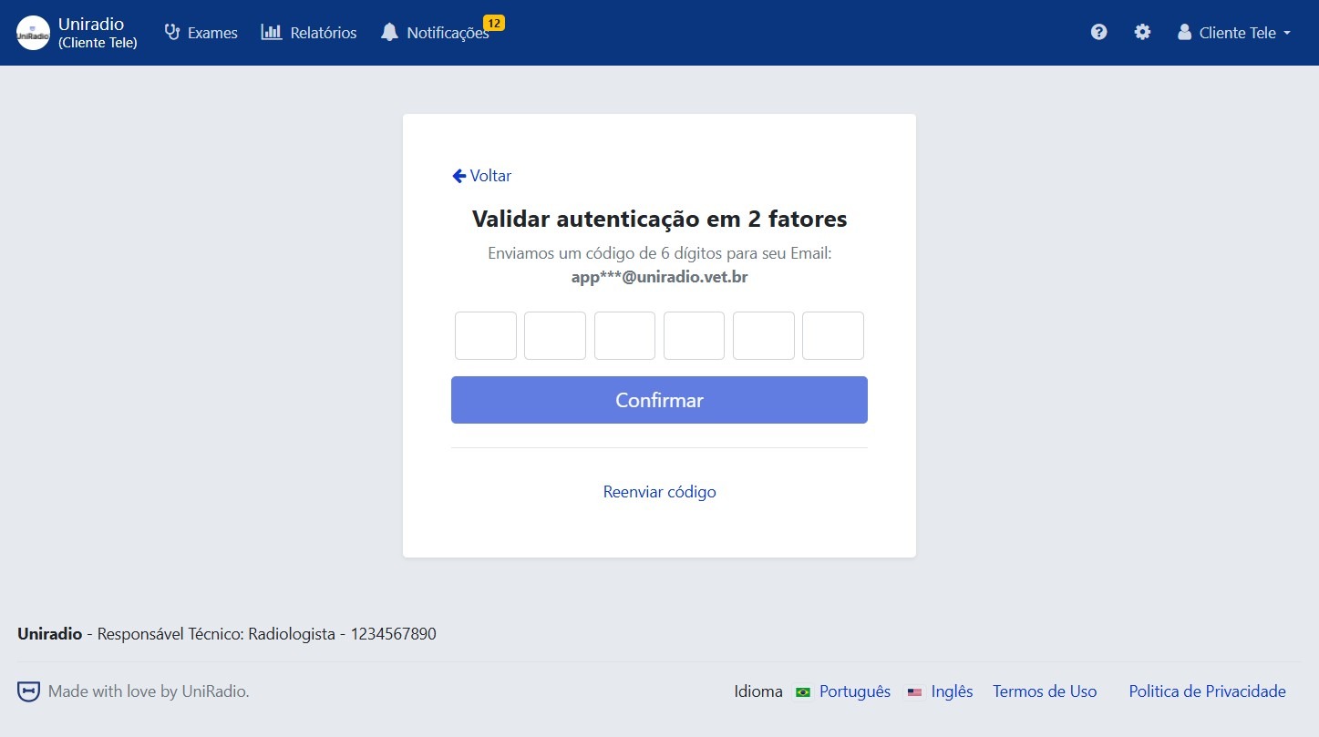 Validar autenticação