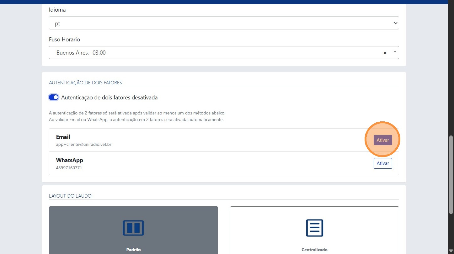Enable two-factor authentication