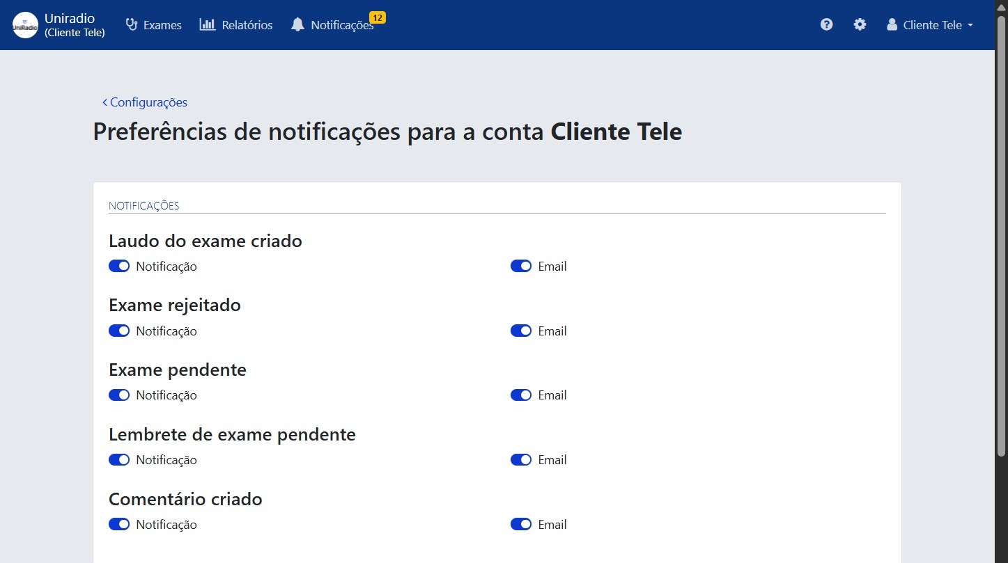 Notification preferences