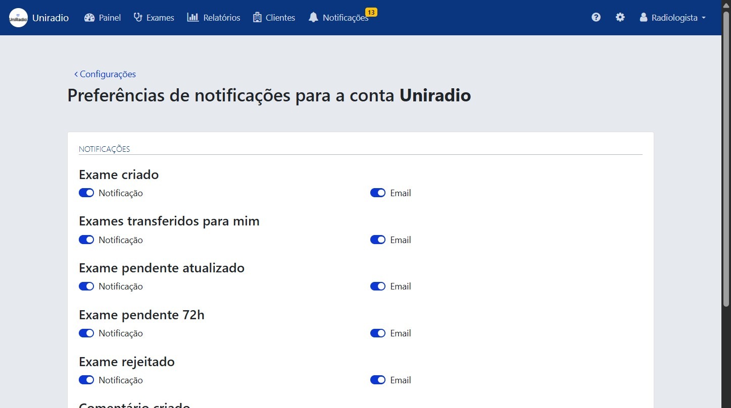 Notification preferences