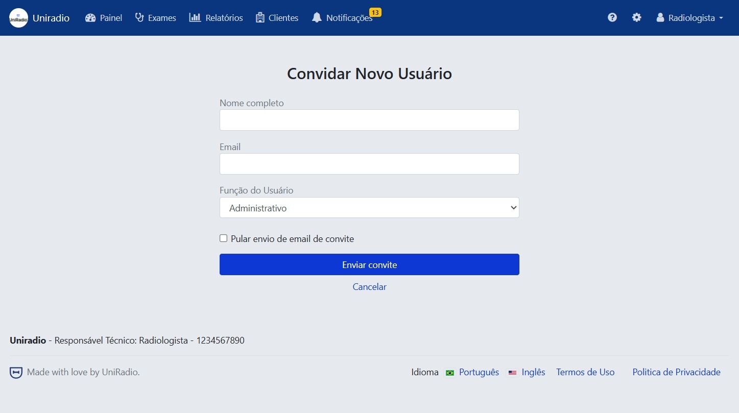 Preencher informações